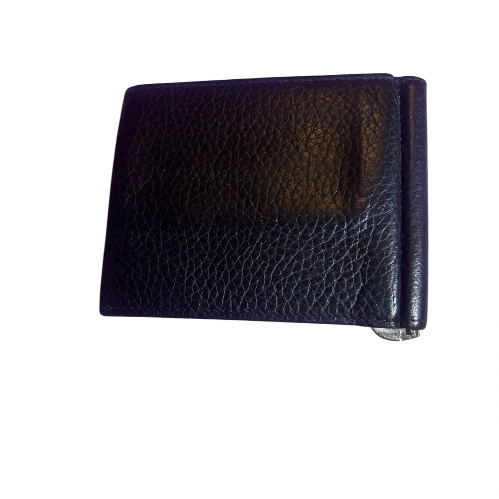 BOSS Dark Leather Money Clip